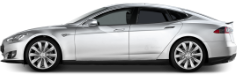 Tesla model S белая
